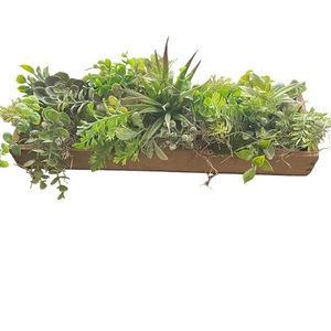 16x5 faux succulent centerpiece